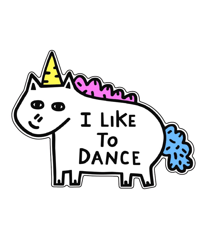 Image of I Like to Dance Fridge Magnet 