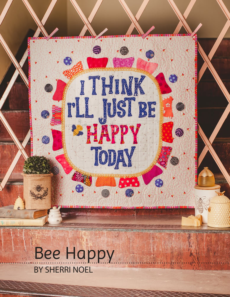 Image of Bee Happy ~ Quilted Wall Hanging PDF