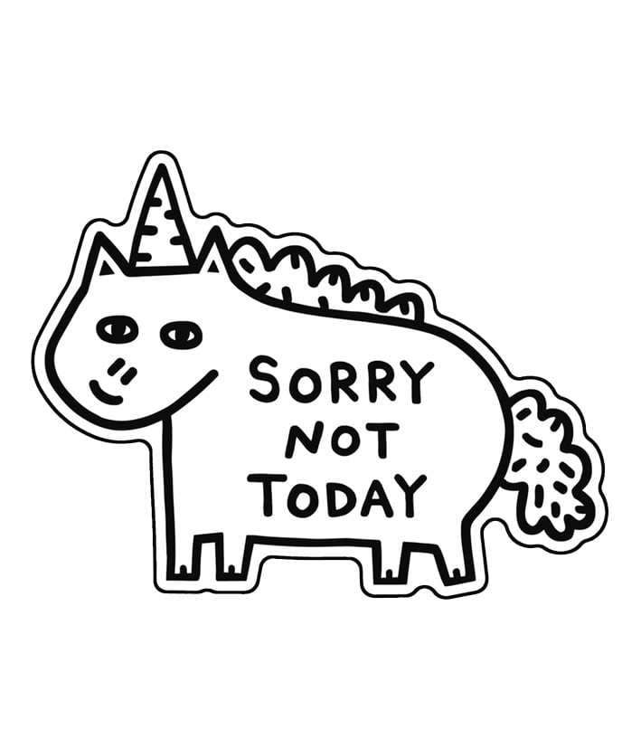 Image of Not Today Fridge Magnet 