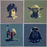 Matt Ferguson Headshot Star Wars Series Set Luke // Vader // Yoda //Boba Fett