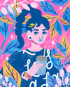Drinking Straw Art Print