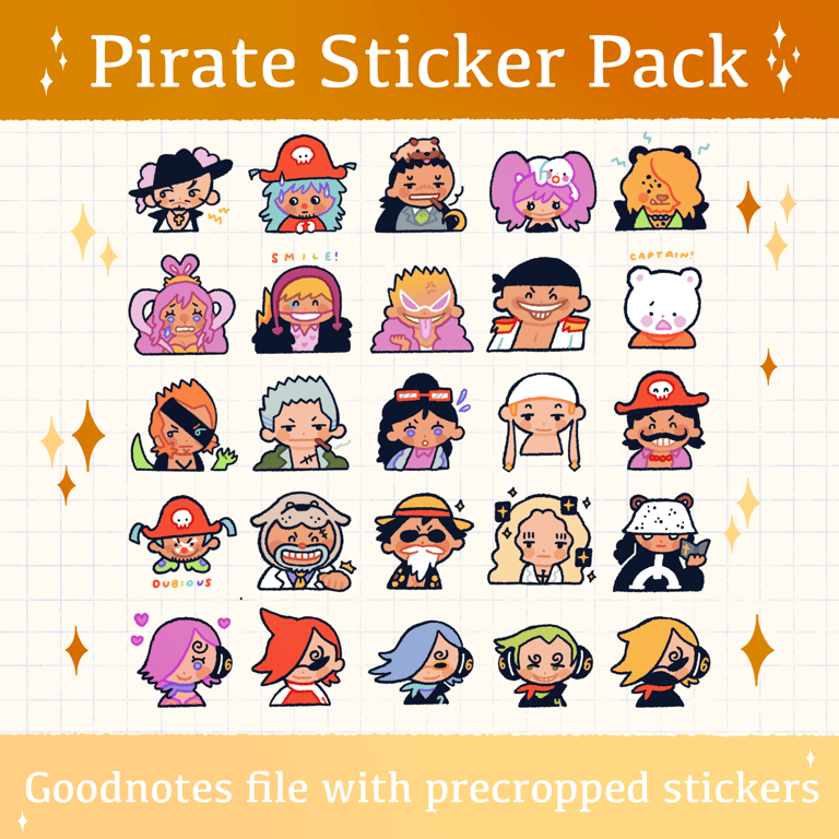 Goodnotes Pirate Stickers Vol.2