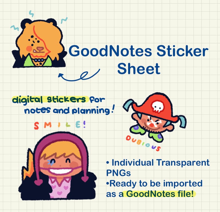 Goodnotes Pirate Stickers