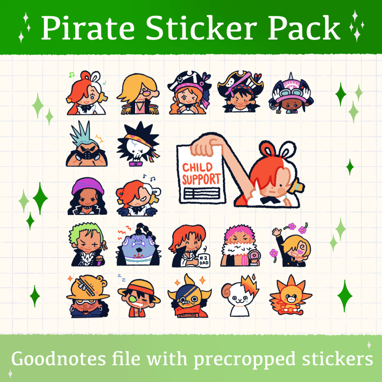 Goodnotes Pirate Stickers Vol.3