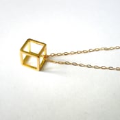 Image of Cube Pendant Necklace