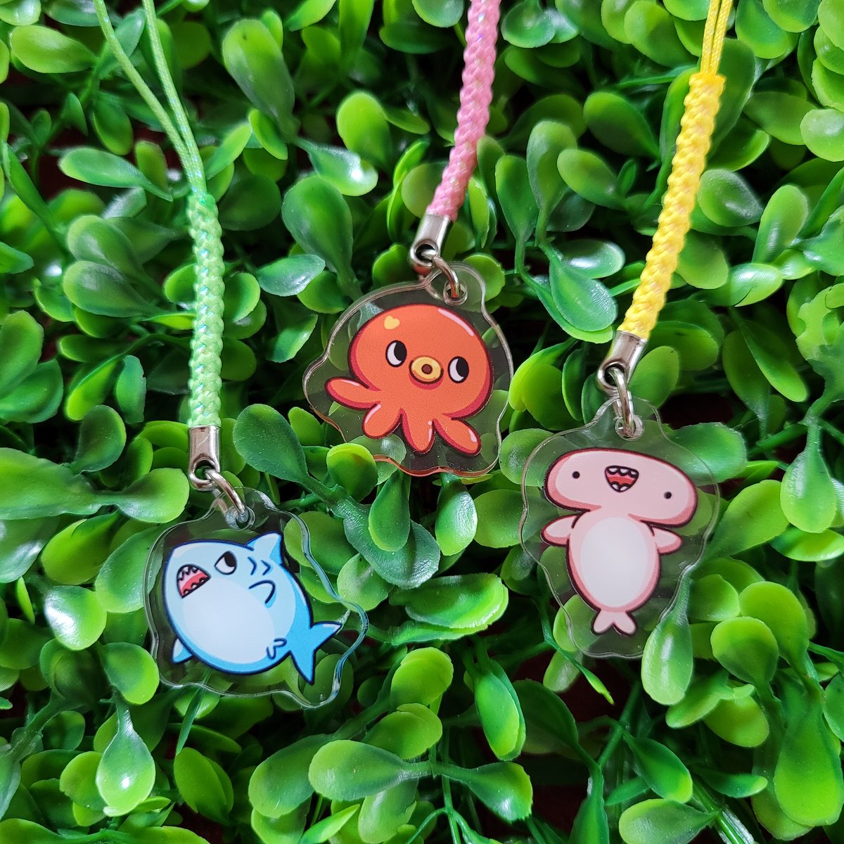 Image of Mini charms: Octo, Great White, Hammerhead