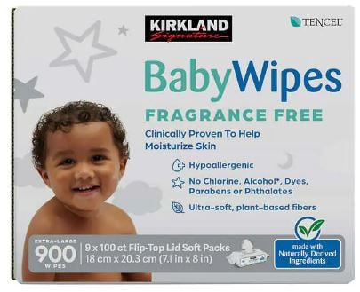Image of Kirkland Signature - Fragrance Free Baby Wipes