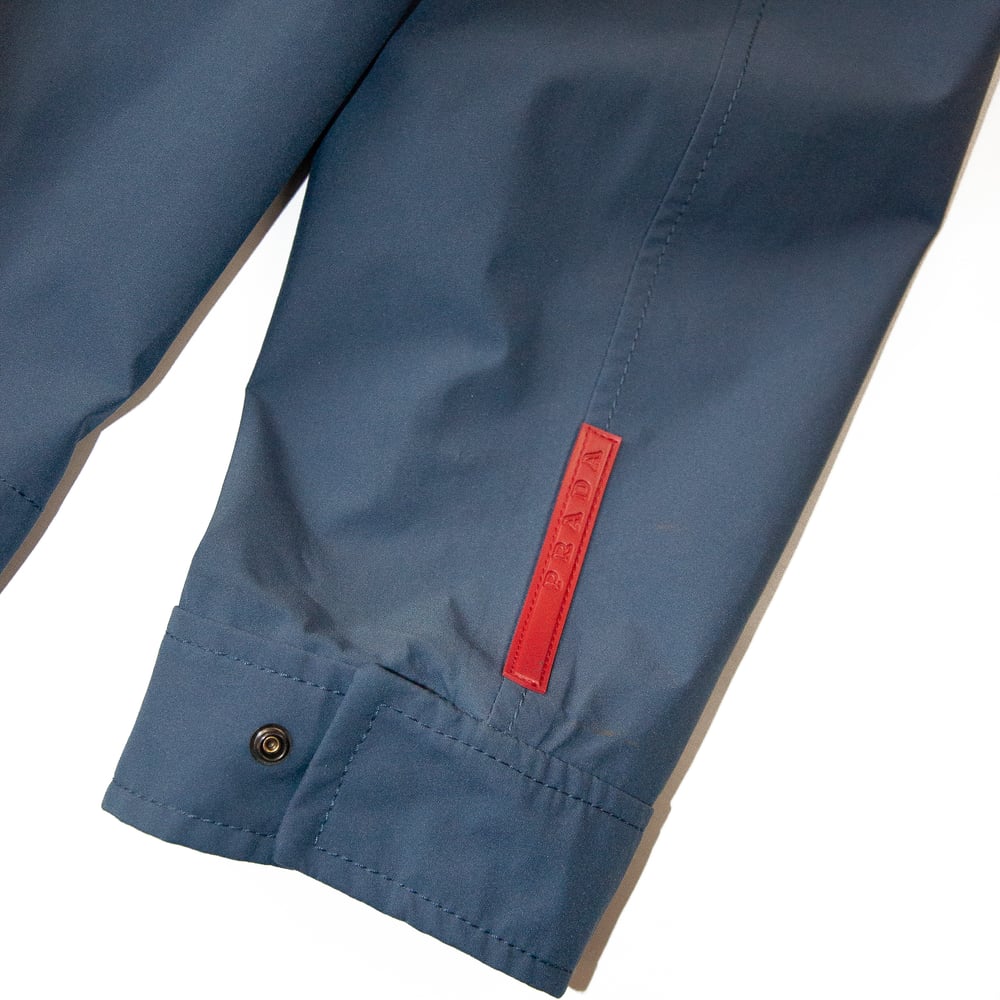 Image of Prada Sport Goretex Blue Harrington Jacket 