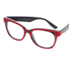 Square Crystal Optical Frames, Bling Vanity Glasses, Gift for Mom