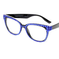 Image 4 of Square Crystal Optical Frames, Bling Vanity Glasses, Gift for Mom