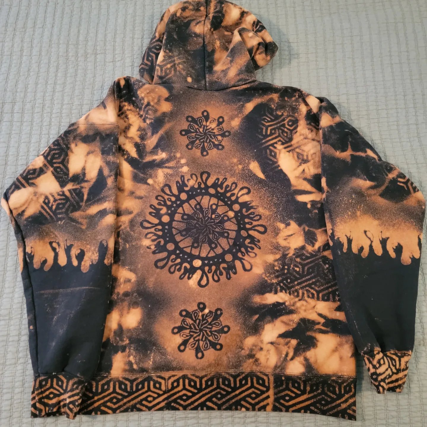 Bleach best sale splatter hoodie