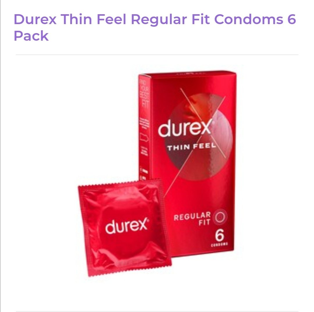 Image of Durex Thin Condoms 6 pack