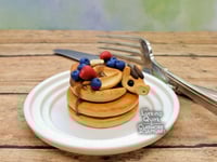 Image 1 of Polymer Clay Pancake Dragon with Fruit