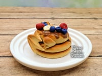 Image 3 of Polymer Clay Pancake Dragon with Fruit