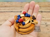 Image 5 of Polymer Clay Pancake Dragon with Fruit