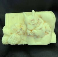 Image 1 of Lucky Squirrel Butterscotch “Mr Bunny” soap square 