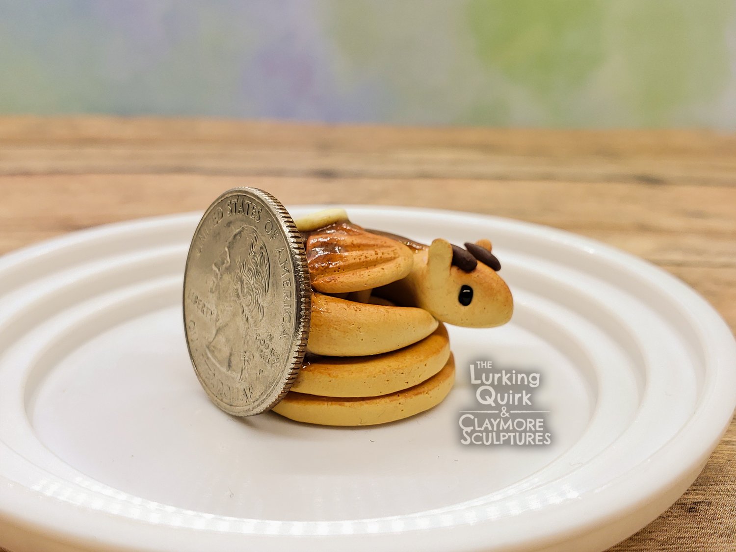 Mini Polymer Clay Pancake Dragon The Lurking Quirk