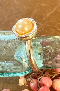 Image 2 of Pale yellow pearl ring