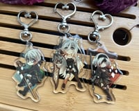 Image 1 of [IN-STOCK] NieR: Automata Glitter Epoxy Keychains
