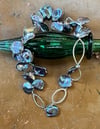 Peacock keshi pearl necklace