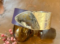 Image 3 of Sterling silver and leather bangles