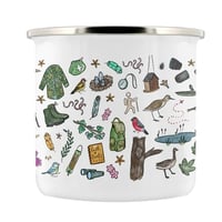 Image 3 of A Little Mug For Bird Watchers (Enamel) - Nature's Delights Collection