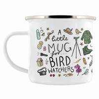 Image 1 of A Little Mug For Bird Watchers (Enamel) - Nature's Delights Collection