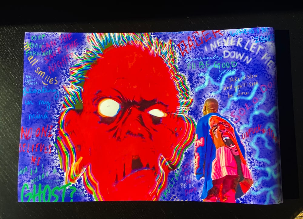 Image of "Fighting Demons" Kid Cudi Poster