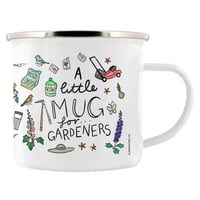 Image 4 of A Little Mug For Gardeners (Enamel) - Nature's Delights Collection