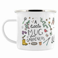 Image 1 of A Little Mug For Gardeners (Enamel) - Nature's Delights Collection