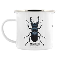 Image 2 of Beetle Trio Enamel Mug - Nature's Delights Collection