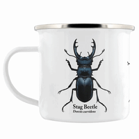 Image 1 of Beetle Trio Enamel Mug - Nature's Delights Collection