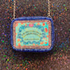 Pastel Goth Hand Beaded Ouija Board Necklace by Ugly Shyla