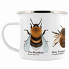 Bee Quartet Enamel Mug - Nature's Delights Collection