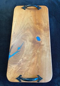 Image 2 of Custom Crafted Cherry Charcuterie Board (16" x 8")