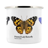 Image 3 of Butterfly Trio Enamel Mug - Nature's Delights Collection