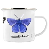 Image 4 of Butterfly Trio Enamel Mug - Nature's Delights Collection