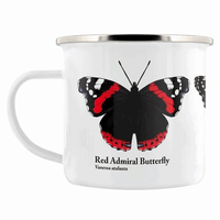 Image 1 of Butterfly Trio Enamel Mug - Nature's Delights Collection