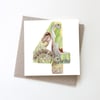Birthday Card Four Dinosaurs