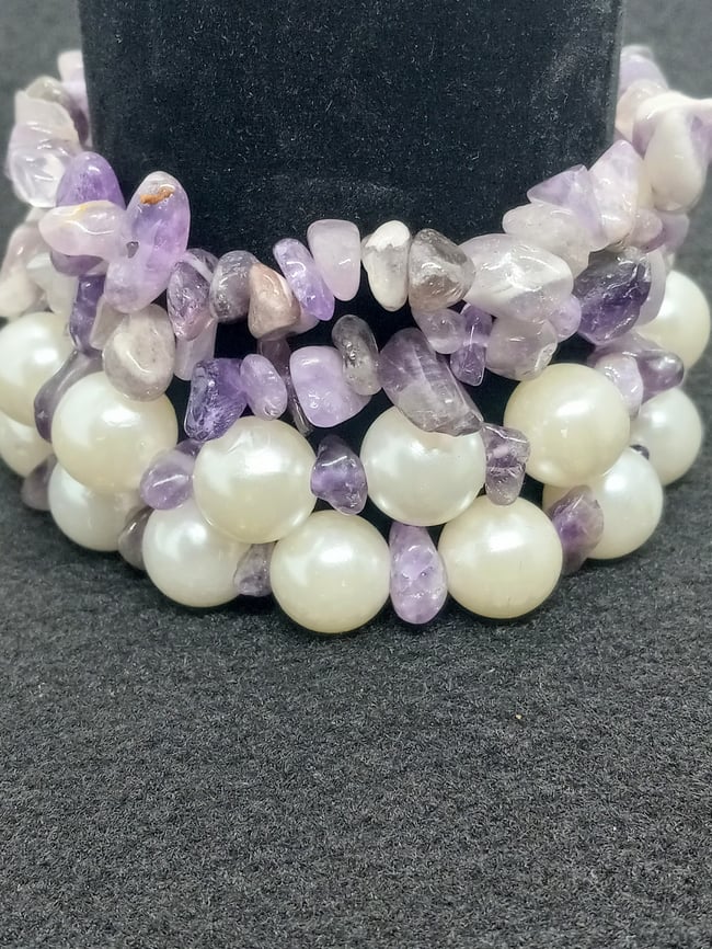 Amethyst Pearl Stack