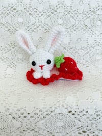 Image 3 of  Hair clip - Bunny with carrot