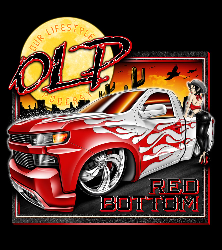 Image of Red Bottom Chevy Sticker 