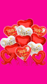 Globos Rojos de amor 