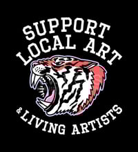 Image 2 of Support Local Art and Living Artists Tiger T-shirt