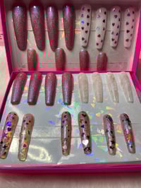 Image 1 of READY TO GO BOX PINK SPARKLE💖 MIX MATCH 3 sets in 1 box 