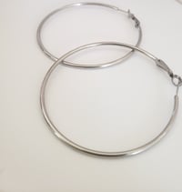  Silver Foxx Hoops