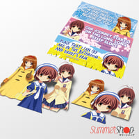 Image 1 of Clannad - Ayu Tsukimiya, Nagisa Furukawa, Okazaki Ushio Slaps & Diecut