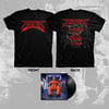 RIPPER SHIRT (Red logo) + RETURN TO DEATH ROW 12 INCH VINYL EP