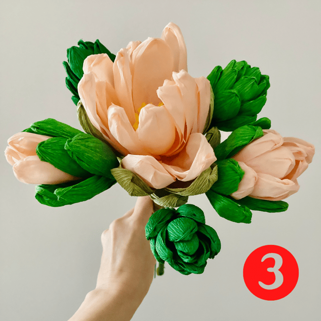  Carta crespa bouquet