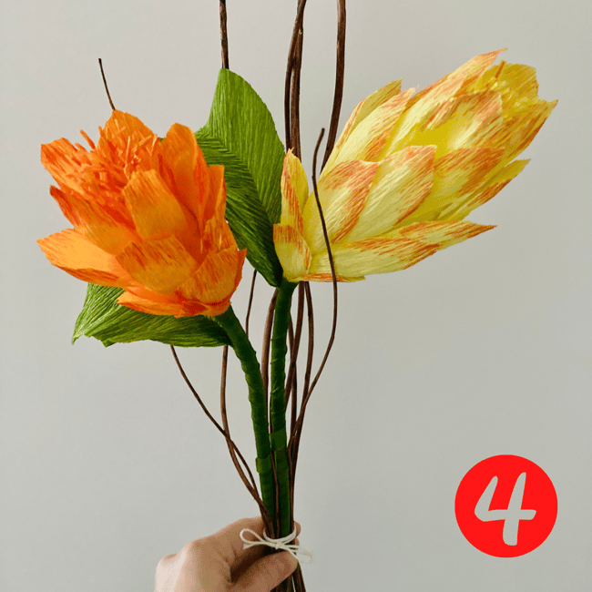  Carta crespa bouquet